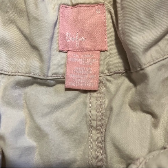 Y2K Bluenotes capri pants Sofia size 11 beach casual lightweight drawstring - Picture 4 of 7